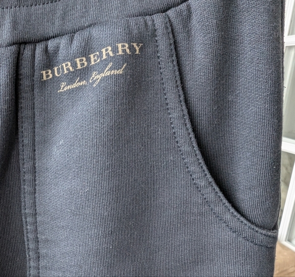 Burberry Women's Sweatshirt Poncho and Capri Set- Navy - Picture 11 of 14